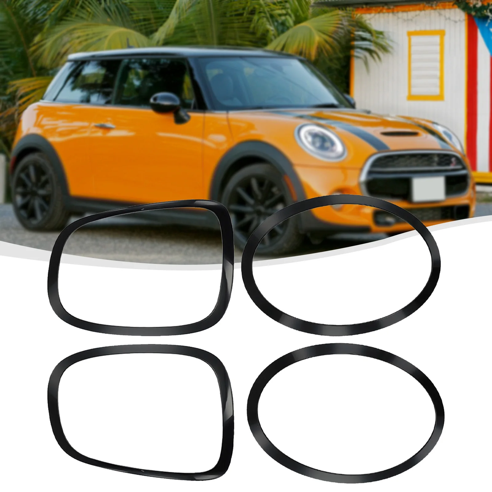 4pcs GLOSS BLACK HEADLIGHT+ TAILLIGHT RINGS TRIM(Left +Right) For Mini-Cooper F55 F56 F57 2014-2021 #51137300631/ 51137300632
4pcs GLOSS BLACK HEADLIGHT+ TAILLIGHT RINGS TRIM(Left +Right) For Mini-Cooper F55 F56 F57 2014-2021 #51137300631/ 51137300632