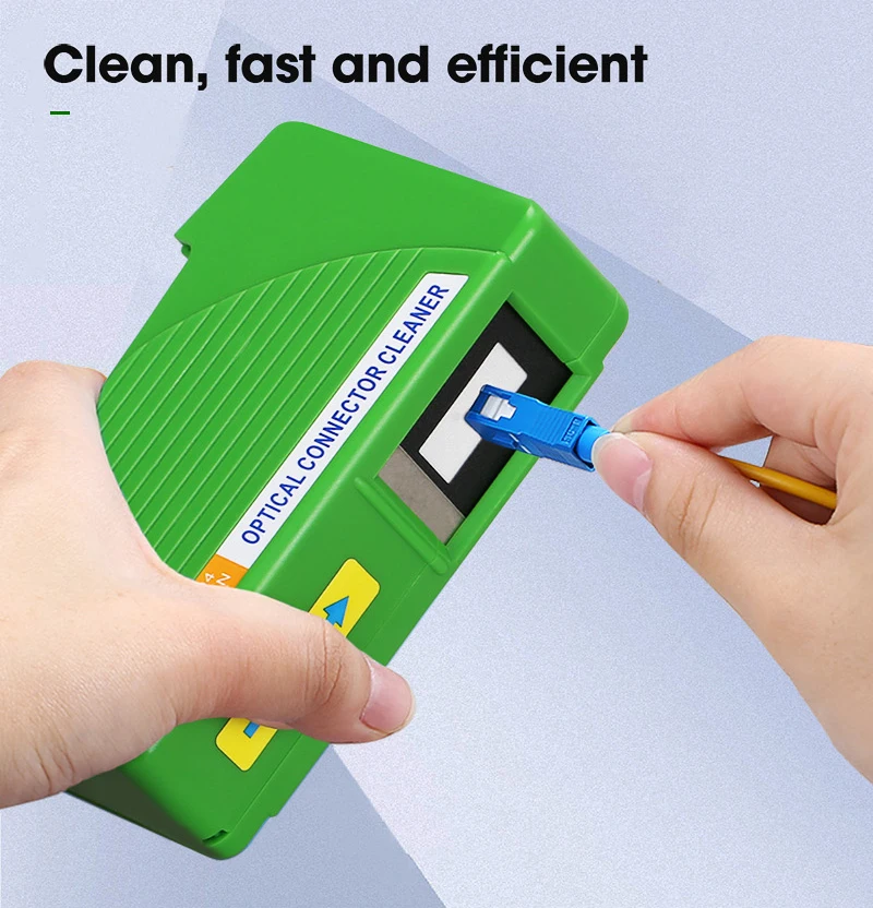 COMPTYCO AUA-550 Fiber End Face Cleaning Box SC/FC/ST/LC Connector Wiping Tools Fiber Flange Adapters Cleaner Pigtail Cleaner
COMPTYCO AUA-550 Fiber End Face Cleaning Box SC/FC/ST/LC Connector Wiping Tools Fiber Flange Adapters Cleaner Pigtail Cleaner