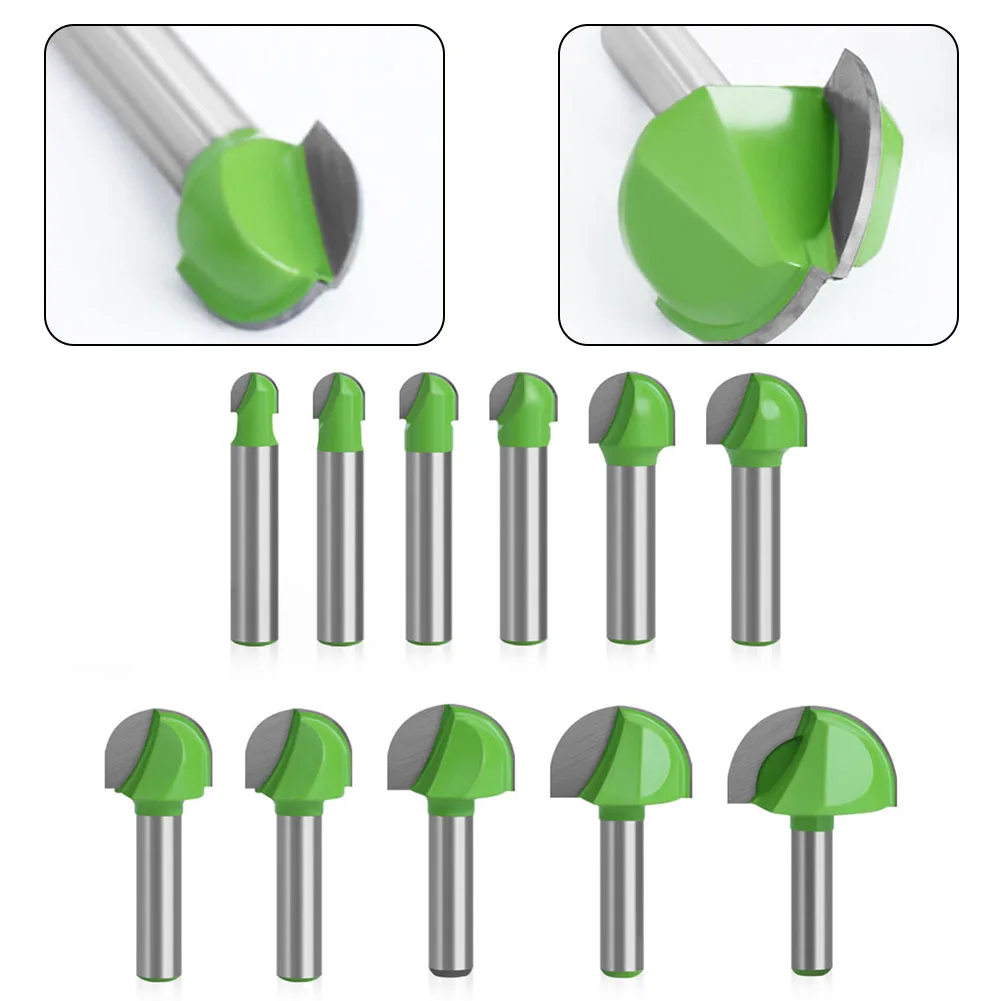 11pc 8mm Shank Ball Nose End Mill Round Nose Cove Milling Bit Radius Core Box For Cutting Wood MDF Particleboard Power Tools
11pc 8mm Shank Ball Nose End Mill Round Nose Cove Milling Bit Radius Core Box For Cutting Wood MDF Particleboard Power Tools