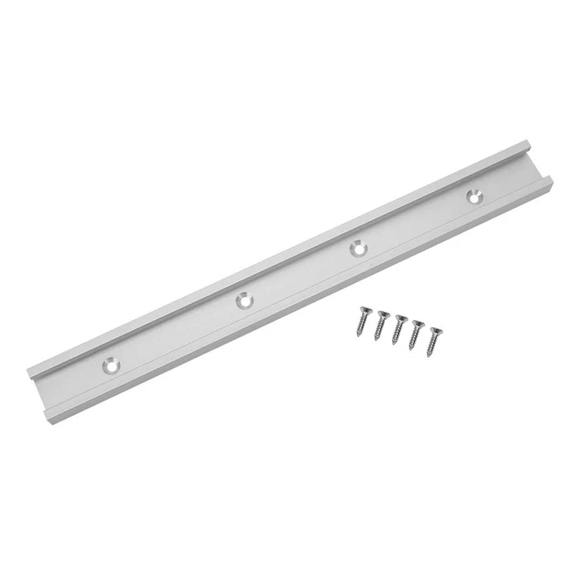 

HOT-Aluminum Alloy T-Slot Connection Guide Rail Template T-Bar Woodworking Chute (600 Mm/23.6 Inches)