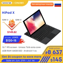 CHUWI HiPad X 10.1 Inch Android 11 Tablet PC Unisoc T618 Octa Core ARM Mali G52 GPU 6GB RAM 128G ROM Tablet 4G LTE GPS CHUWI HiPad X 10.1 Inch Android 11 Tablet PC Unisoc T618 Octa Core ARM Mali G52 GPU 6GB RAM 128G ROM Tablet 4G LTE GPS