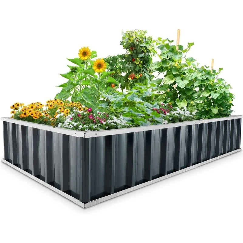 Raised Garden Bed 68"x 36"x 12" Galvanized Steel Metal Outdoor Garden Planter Box Kit with 2 Pairs of Gloves
Raised Garden Bed 68"x 36"x 12" Galvanized Steel Metal Outdoor Garden Planter Box Kit with 2 Pairs of Gloves