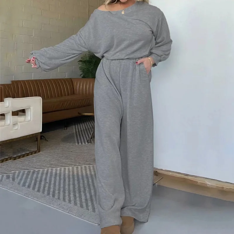 Elegant O-neck Long Sleeve Party Jumpsuit Women Casual Pocket Loose Solid Long Playsuit 2024 Sexy Backless Hollow Waist Rompers
Elegant O-neck Long Sleeve Party Jumpsuit Women Casual Pocket Loose Solid Long Playsuit 2024 Sexy Backless Hollow Waist Rompers