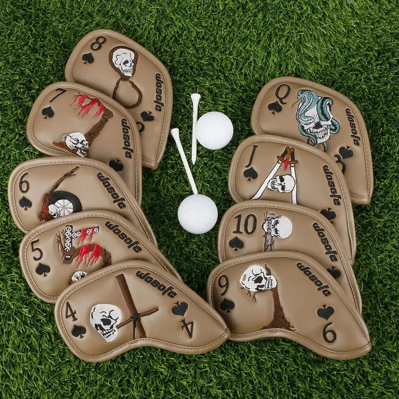 9Pcs Portable PU Golf Club Iron Head Covers Protector Golfs Head Cover Set Golf Accessories Golf Putter Cover Golf Headcover
9Pcs Portable PU Golf Club Iron Head Covers Protector Golfs Head Cover Set Golf Accessories Golf Putter Cover Golf Headcover