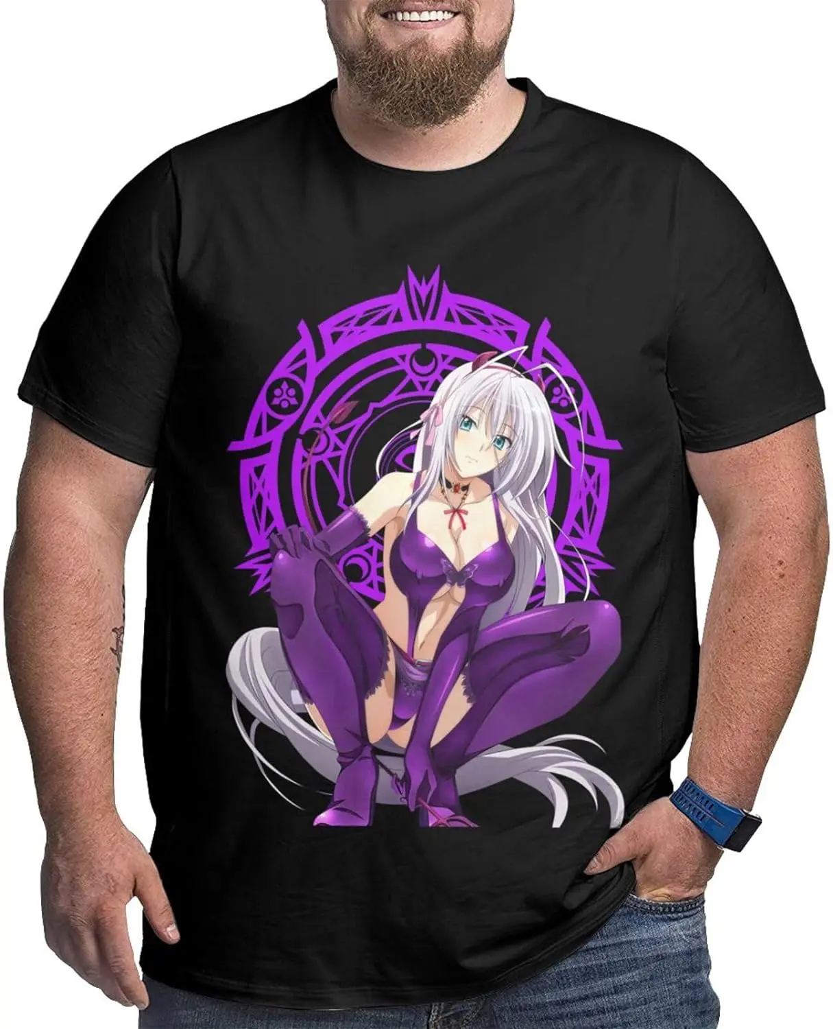 Manga High School DxD Rossweisse Shirt Cotton Short Sleeve Fashion Large Size Tops for Male Black
Manga High School DxD Rossweisse Shirt Cotton Short Sleeve Fashion Large Size Tops for Male Black