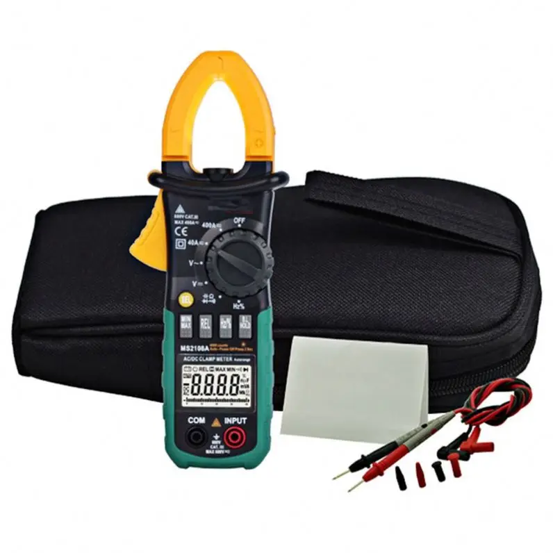 MS2108 Digital Clamp Multimeter True RMS LCD AC DC Voltmeter AmmeterAuto Manual Range Tester
MS2108 Digital Clamp Multimeter True RMS LCD AC DC Voltmeter AmmeterAuto Manual Range Tester
