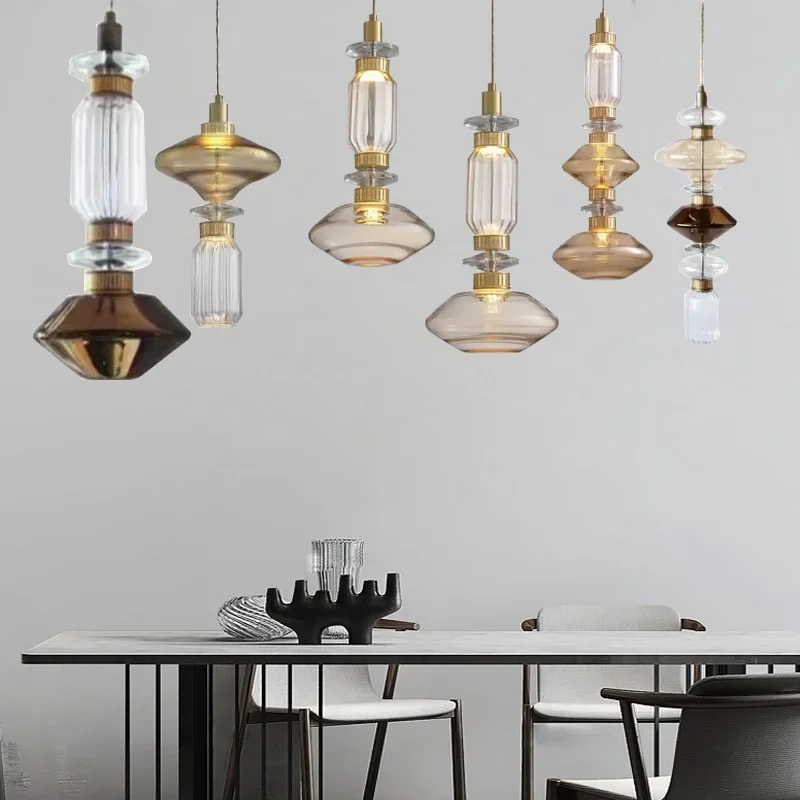 Nordic Luxury Glass Pendant Lights Led Hanging Lamps for Restaurant Kitchen Island Luminaire Tube Led Suspension
Nordic Luxury Glass Pendant Lights Led Hanging Lamps for Restaurant Kitchen Island Luminaire Tube Led Suspension