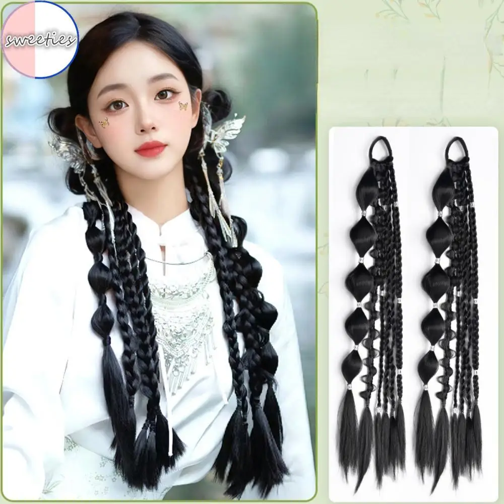 1pcs/set Lady's Wig Chinese Style Long Braid Wig Butterfly Tassel Simulation Bubble Ponytail Hair Extension Temperament Hairstyl
1pcs/set Lady's Wig Chinese Style Long Braid Wig Butterfly Tassel Simulation Bubble Ponytail Hair Extension Temperament Hairstyl