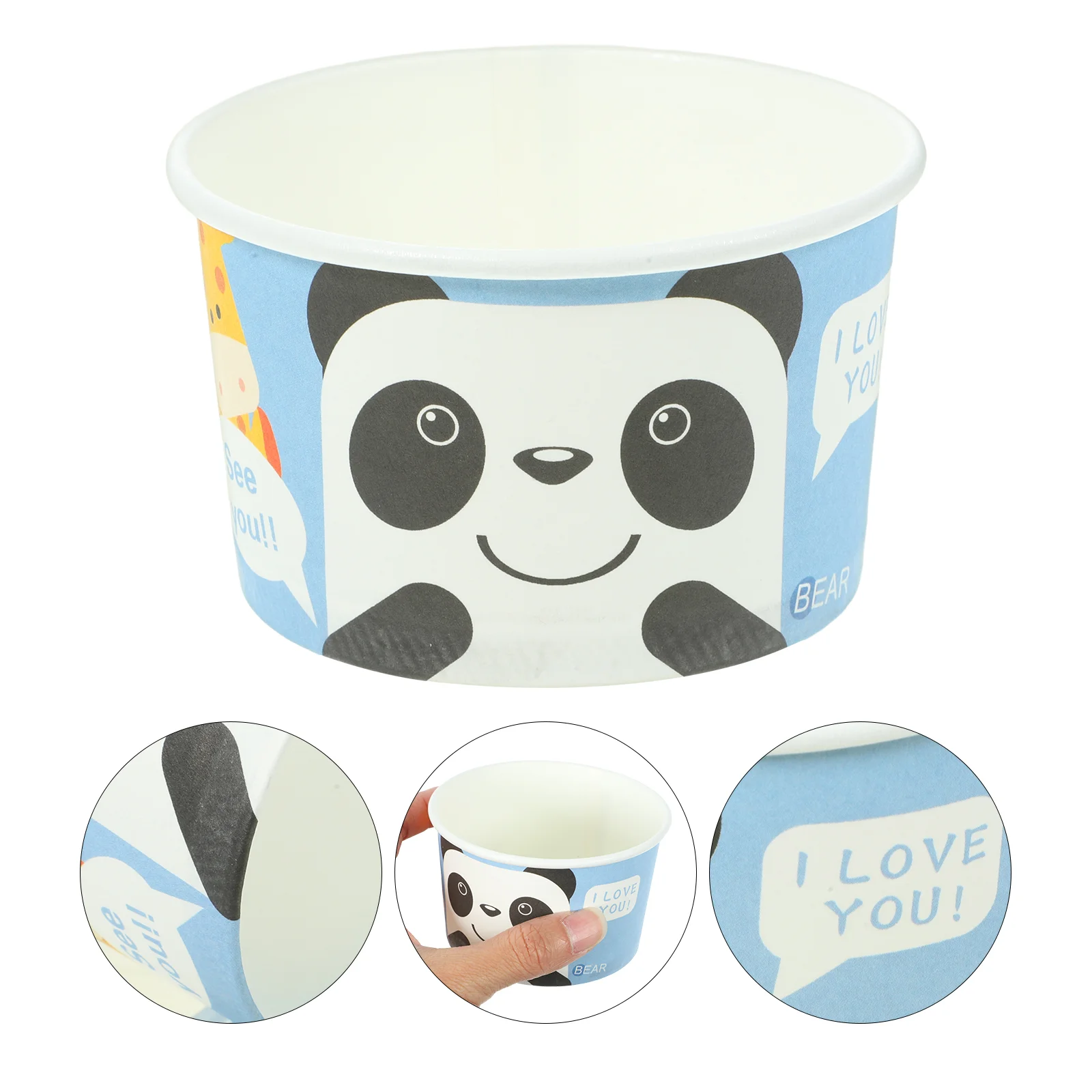 Paper Ice Cream Cups Disposable Dessert Bowls Cute Bear Ice Cream Bucket Sundae Cups Dessert Yogurt Container
Paper Ice Cream Cups Disposable Dessert Bowls Cute Bear Ice Cream Bucket Sundae Cups Dessert Yogurt Container