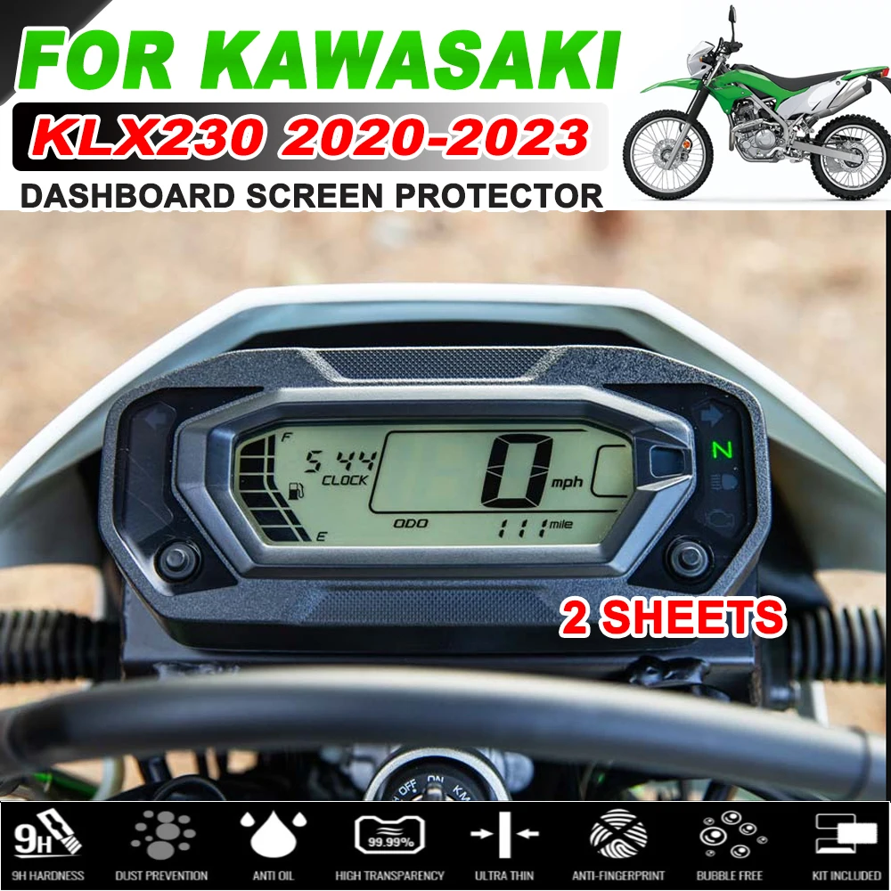 Для Kawasaki KLX230 KLX 230 2020 2021 2022 Мотоциклетные аксессуары HD кластер Защита от царапин пленка защита для экрана
Для Kawasaki KLX230 KLX 230 2020 2021 2022 Мотоциклетные аксессуары HD кластер Защита от царапин пленка защита для экрана