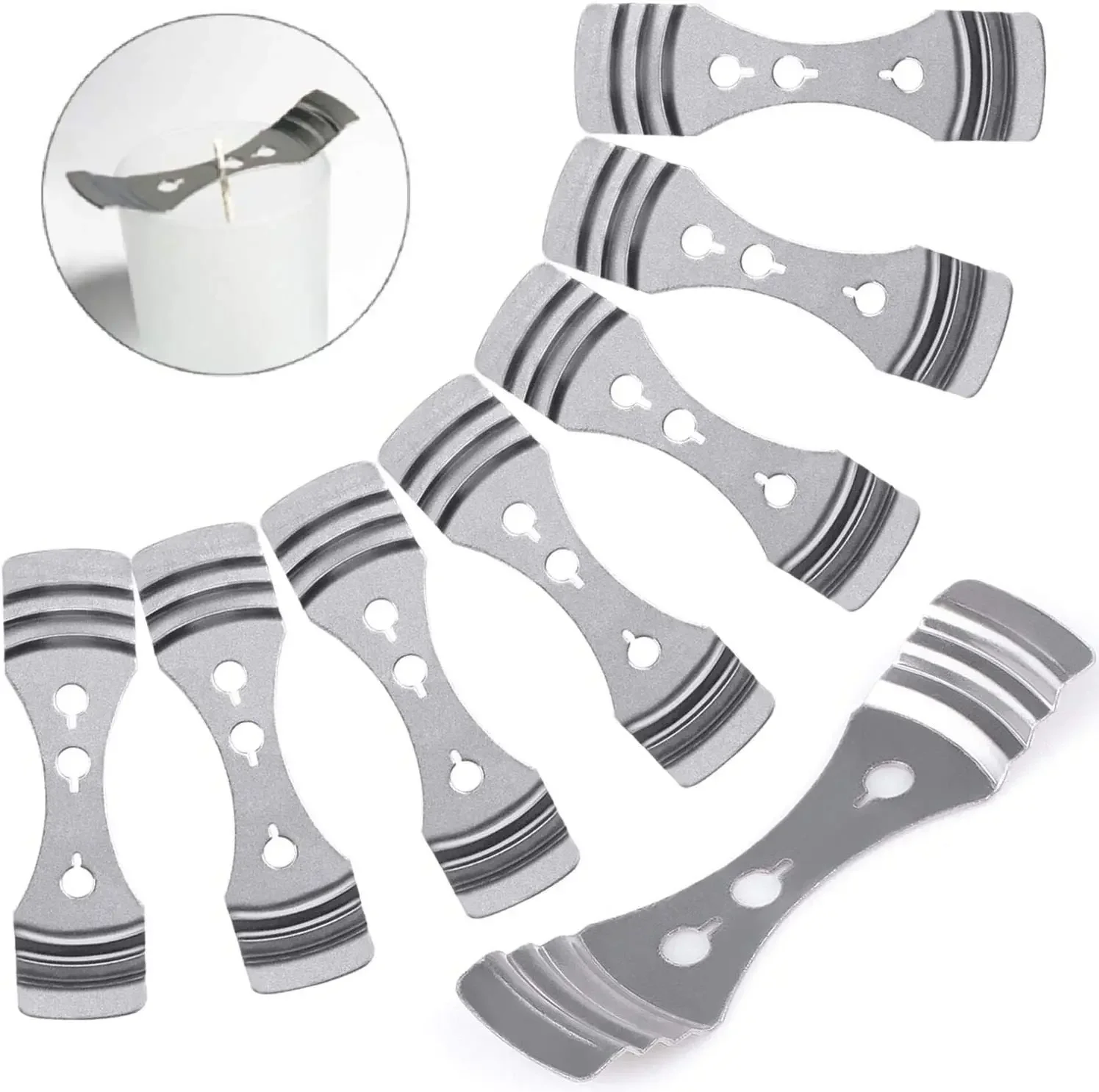 2/5/10pcs Stainless Steel DIY Light Metal Candle Wicks Holder Centering Device Tabs Making Wick Trimmers
2/5/10pcs Stainless Steel DIY Light Metal Candle Wicks Holder Centering Device Tabs Making Wick Trimmers