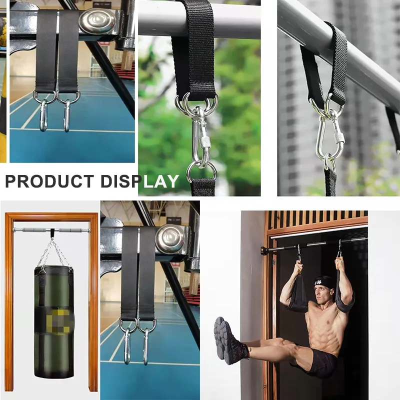 Generic Fitness Pull Up Equipment Horizontal Bar Hang S Hanging Wheel DIYng Pulley Home Gym