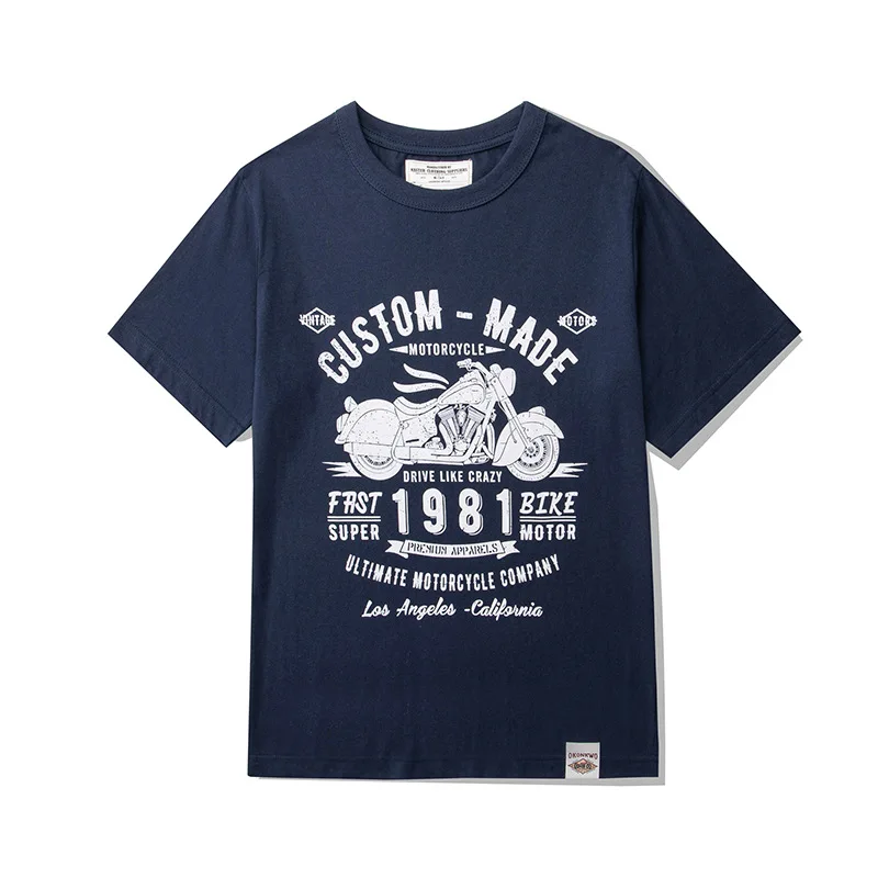 Amekaji Vintage Motorcycle Printed T Shirt Men 2023 Spring Summer New Cotton Short Sleeve Tshirt Retro Casual Pullover Tops
Amekaji Vintage Motorcycle Printed T Shirt Men 2023 Spring Summer New Cotton Short Sleeve Tshirt Retro Casual Pullover Tops