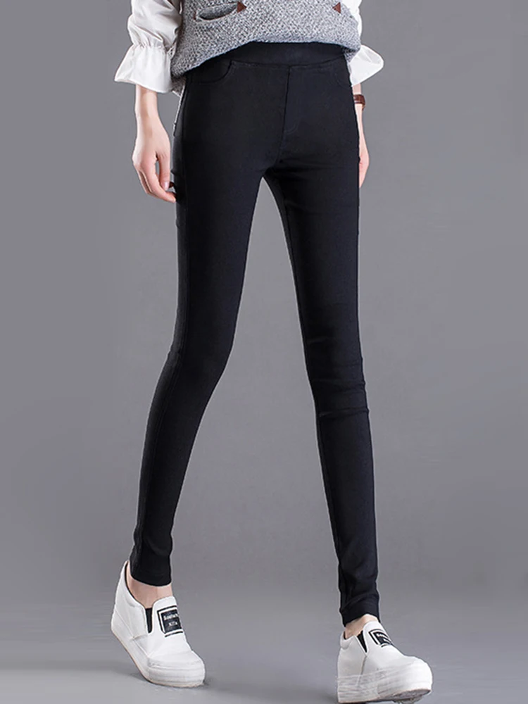 2023 Spring New Fashion Women Pencil Pants Casual Elastic Waist Skinny Trousers Black White Stretch Pants
2023 Spring New Fashion Women Pencil Pants Casual Elastic Waist Skinny Trousers Black White Stretch Pants