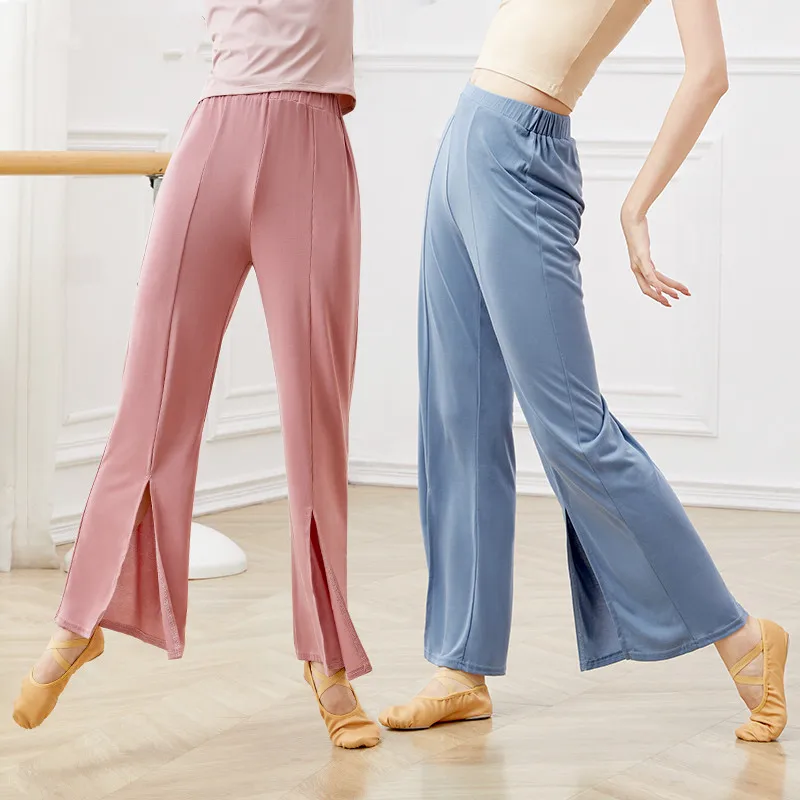 Classical Dance Flare Long Trousers Women Girls High Waist Stretch Front Fork Bell-bottoms Ballet Fitness Yoga Gymnastics Pants
Classical Dance Flare Long Trousers Women Girls High Waist Stretch Front Fork Bell-bottoms Ballet Fitness Yoga Gymnastics Pants