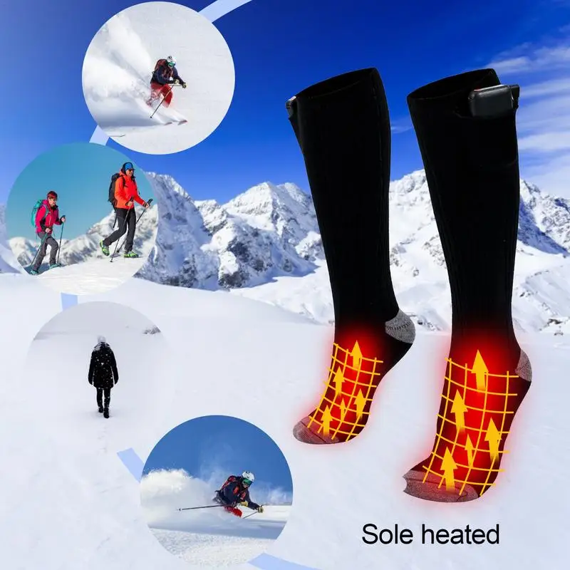 Winter Heated Socks Knee High Warmer Socks For Women Men Winter Skiing Cycling Hiking Fishing Hunting Keep Foot Warm
Winter Heated Socks Knee High Warmer Socks For Women Men Winter Skiing Cycling Hiking Fishing Hunting Keep Foot Warm