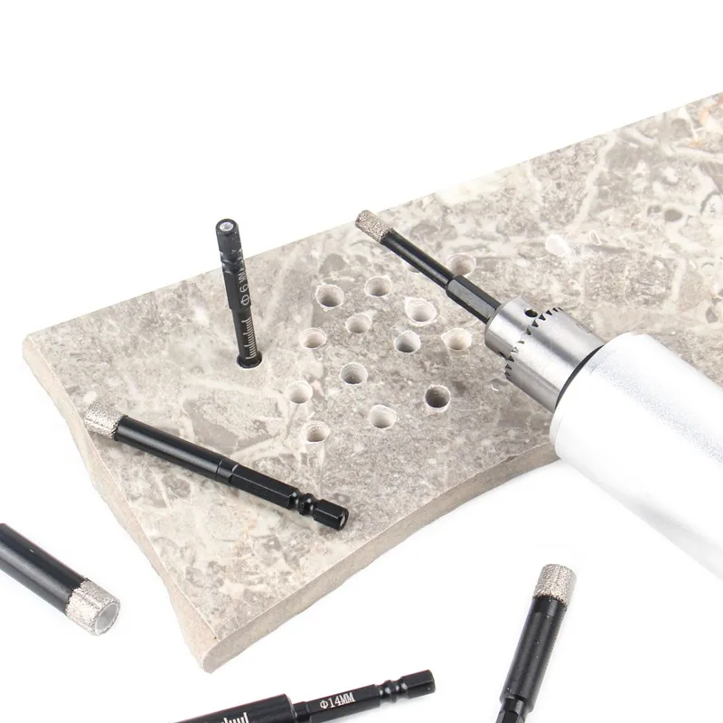 6/8/10/12/14mm Diamond Dry Drill Bits Set Marble Ceramic Tile Hole Saw Cutter Concrete Hole Opener Glass Drill Bit
6/8/10/12/14mm Diamond Dry Drill Bits Set Marble Ceramic Tile Hole Saw Cutter Concrete Hole Opener Glass Drill Bit