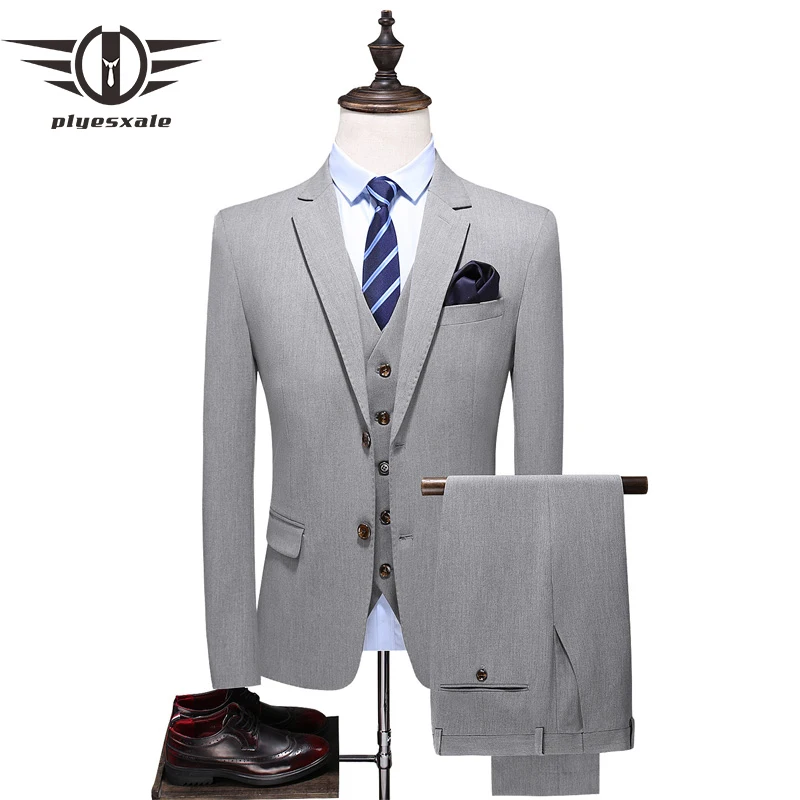 Double Splits Light Gray Men Wedding Suits 2022 Slim Fit Costume Mariage Homme 3 Pieces Formal Business Dress Suits For Men Q901
Double Splits Light Gray Men Wedding Suits 2022 Slim Fit Costume Mariage Homme 3 Pieces Formal Business Dress Suits For Men Q901