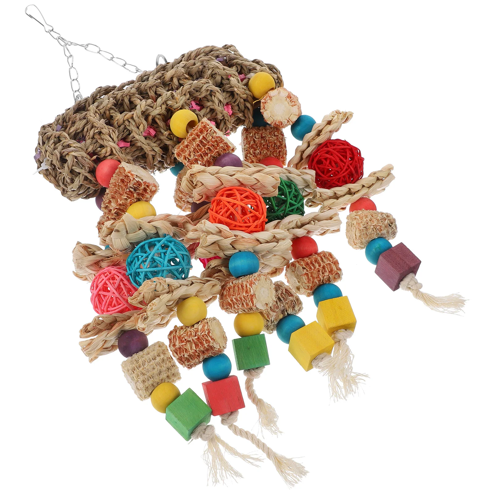 Large Parrot Toy Durable Takraw Bird Chew Cage Toys Natural Nuts Chewing Wooden
Large Parrot Toy Durable Takraw Bird Chew Cage Toys Natural Nuts Chewing Wooden