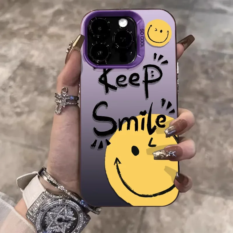 New and upscale Phone Case For iPhone 11 12 13 14 15 ProMax 7 8 14 15Plus X XR XSMax Keep smiling non-slip protective shell
New and upscale Phone Case For iPhone 11 12 13 14 15 ProMax 7 8 14 15Plus X XR XSMax Keep smiling non-slip protective shell