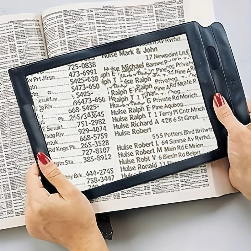 3X A4 Full-Page Magnifying Glass - Perfect Reading Tool for Elderly & Great Gift for Mom & Dad on Mother's & Father's Day!
3X A4 Full-Page Magnifying Glass - Perfect Reading Tool for Elderly & Great Gift for Mom & Dad on Mother's & Father's Day!