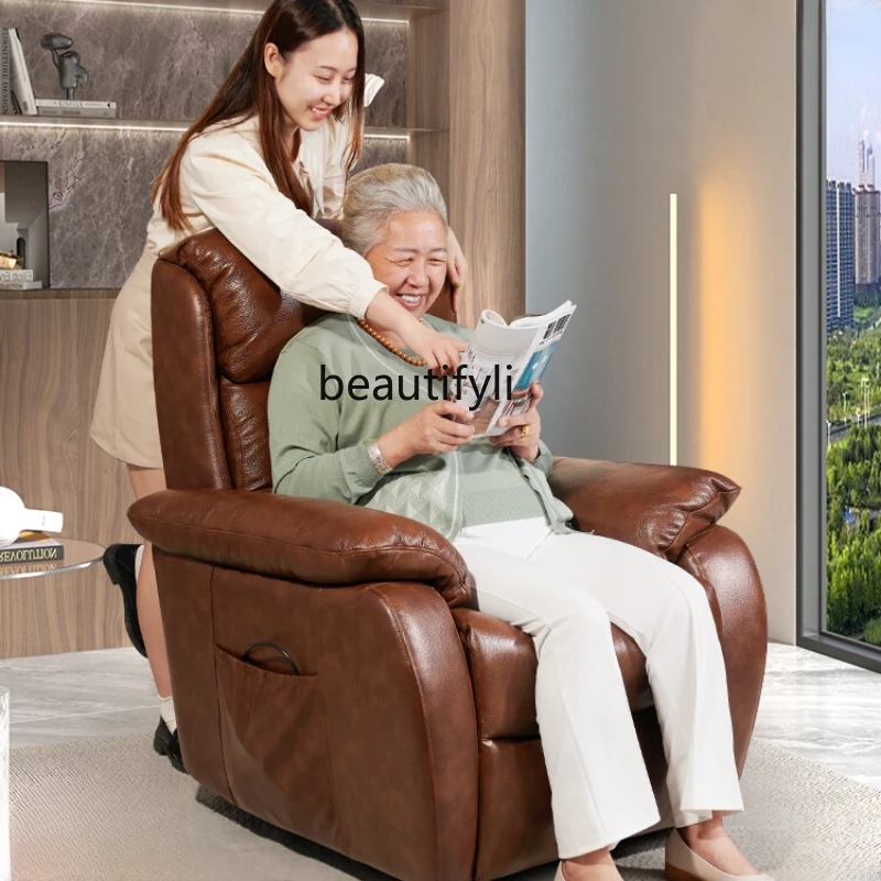 

Massage Armchair Leather Electric Function Single Sofa Nap Lift Massage Chair