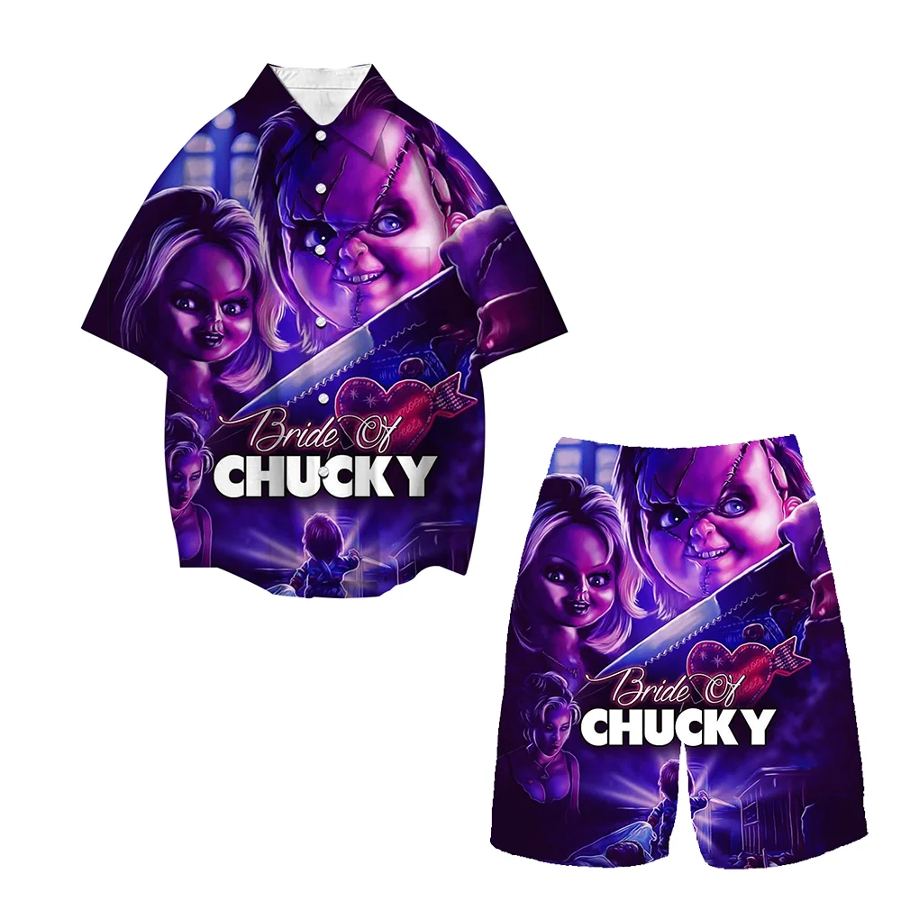Child's Play Chucky Casual Loose Shirt Tops Boys Girls Kids Short Pants Suits Men Women Lapel Short Sleeve Shirts Set
Child's Play Chucky Casual Loose Shirt Tops Boys Girls Kids Short Pants Suits Men Women Lapel Short Sleeve Shirts Set