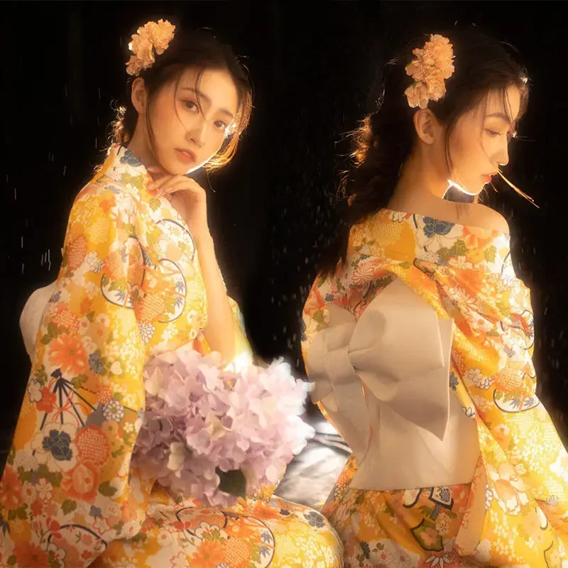 

22 Styles Kimonos for Women Japanese Traditional Kimono Cosplay Dress Geisha Yukata Summer Long Robe Femme Photography Clothes