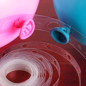 풍선 체인 아치 스트립 키트, 풍선 화환 DIY, 결혼식, 생일 파티 장식, 리본 배경, 고정 점 스티커
