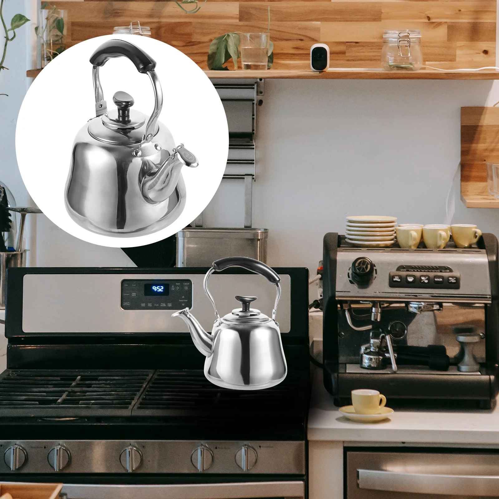 1/1.5L Stainless Steel Whistle Teakettle Large Capacity Boil Water Kettle With Filter Screen For Induction Cookers Gas Stoves
1/1.5L Stainless Steel Whistle Teakettle Large Capacity Boil Water Kettle With Filter Screen For Induction Cookers Gas Stoves