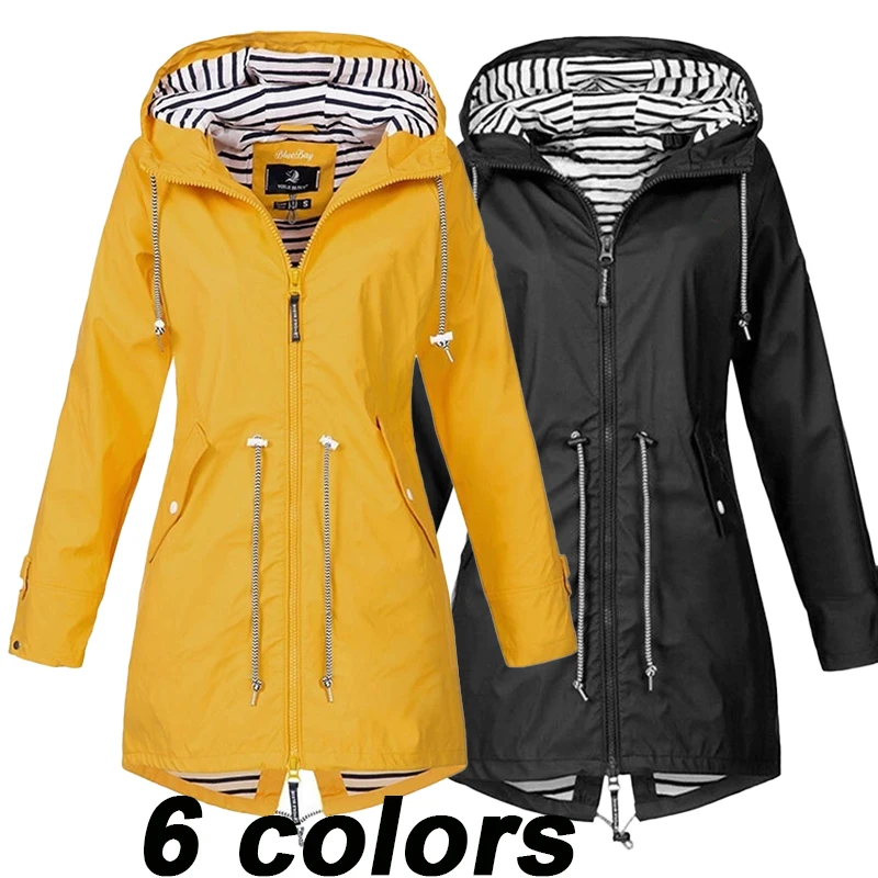 Women's Four Seasons Outdoor Waterproof and Rainproof Jacket Casual Loose Hooded Coat Sports Windbreaker
Women's Four Seasons Outdoor Waterproof and Rainproof Jacket Casual Loose Hooded Coat Sports Windbreaker