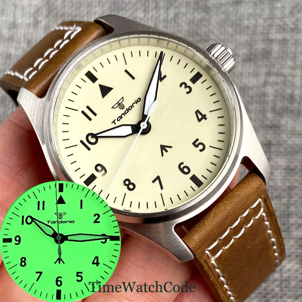Tandorio Vintage Automatic Watch for Men Fully Luminous Beige Dial NH35A PT5000 200m Water Resistant Diver 39mm Sapphire Crystal
Tandorio Vintage Automatic Watch for Men Fully Luminous Beige Dial NH35A PT5000 200m Water Resistant Diver 39mm Sapphire Crystal