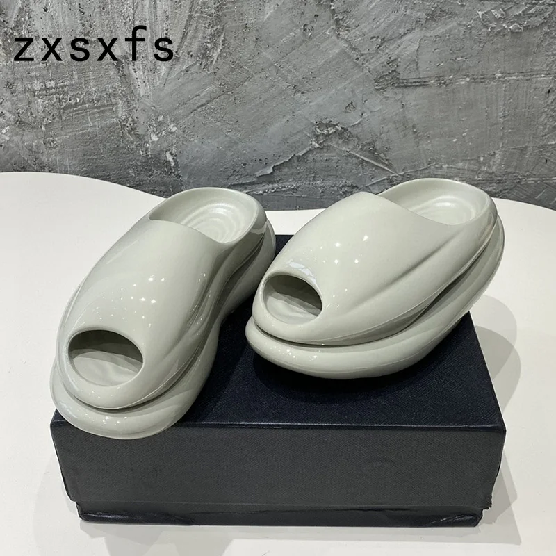 Summer Thick Sole EVA Slides Peep Toe Platform Women Slippers Sexy Flipflops Holiday Beach Flat Shoes Ladies Rome Sandals
Summer Thick Sole EVA Slides Peep Toe Platform Women Slippers Sexy Flipflops Holiday Beach Flat Shoes Ladies Rome Sandals