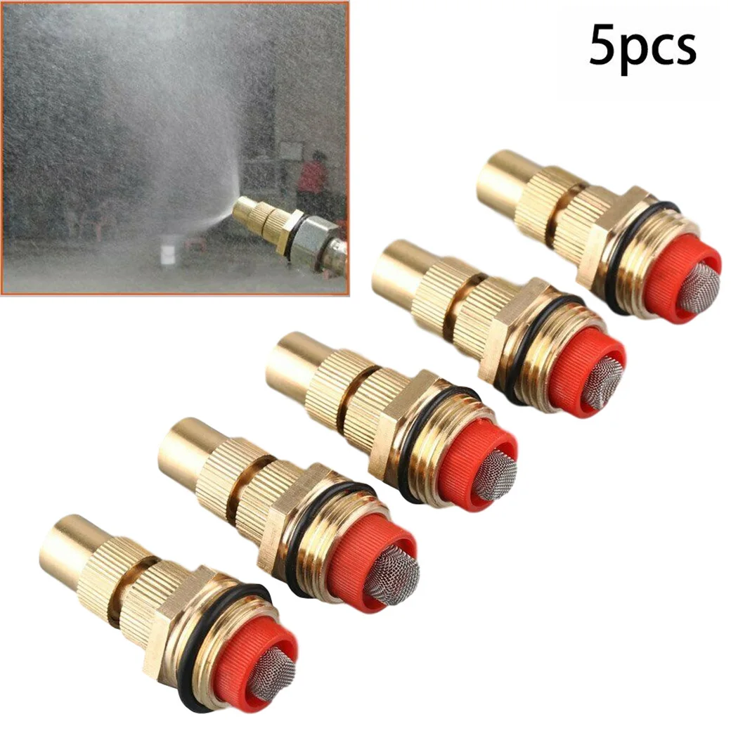 5PCS Adjustable Misting Spray Nozzles Windproof Mist Sprinkler 1/2" Connector Sprayer Nozzle Garden Supplies Irrigation Tool
5PCS Adjustable Misting Spray Nozzles Windproof Mist Sprinkler 1/2" Connector Sprayer Nozzle Garden Supplies Irrigation Tool