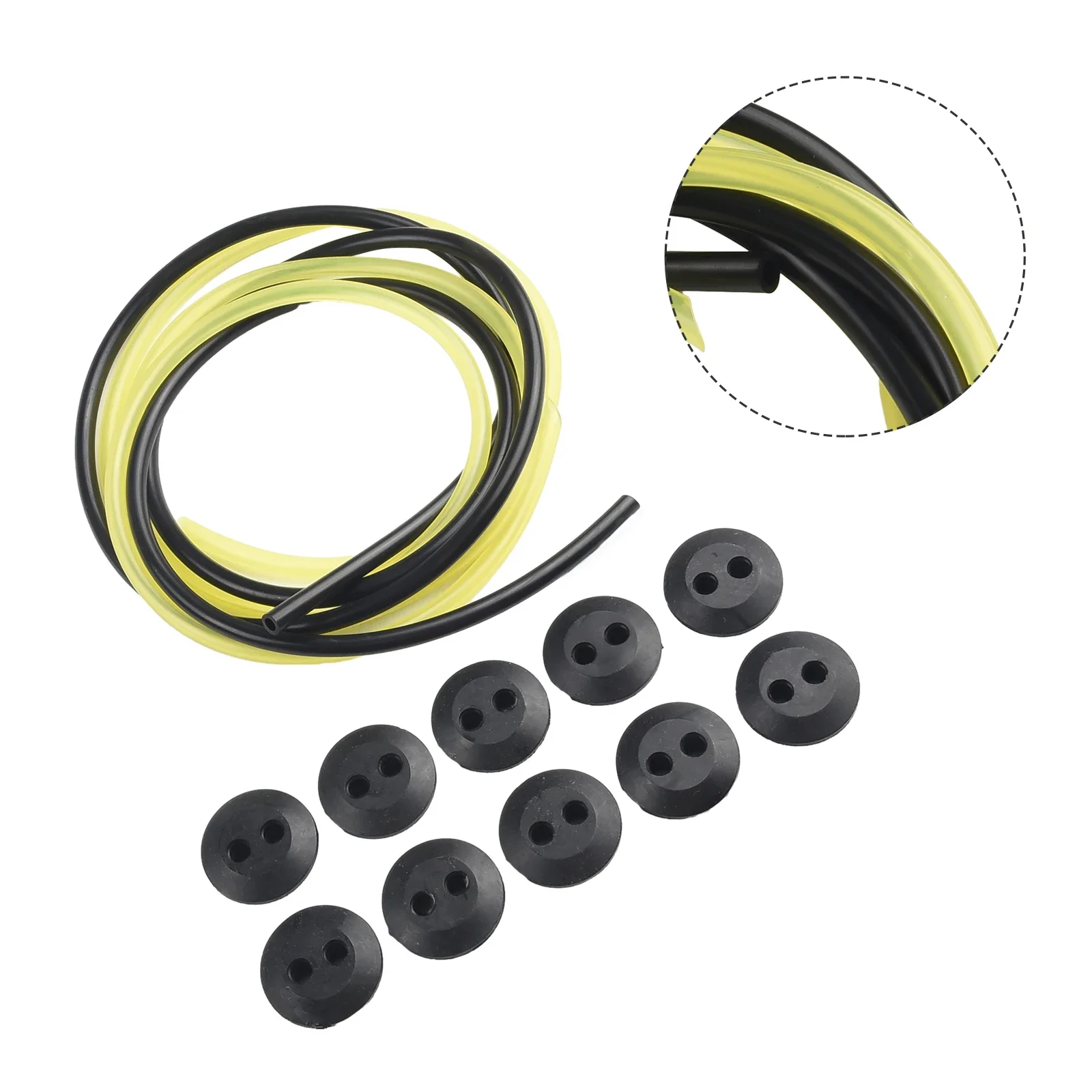 12-pcs Fuel Line Pipe 2 Holes Fuel Tank Grommet Rubber Grass Trimmer Brushes Cutter Accessories Garden Power Tool Parts
12-pcs Fuel Line Pipe 2 Holes Fuel Tank Grommet Rubber Grass Trimmer Brushes Cutter Accessories Garden Power Tool Parts