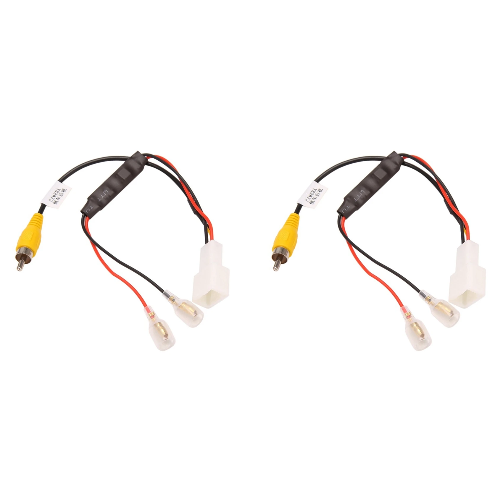 

2Pcs 4 Pin Car Reversing Camera Retention Wiring Harness Cable Plug Reverse Connector Cable Adapter Fit for Toyota