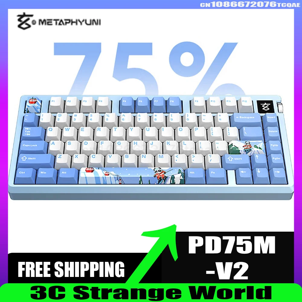 Metapyuni Metapanda Pd75m-V2 Mechanical Keyboard Hot Plug Customization 3Mode 2.4G Bluetooth Wireless Gamer Office Keyboard Gift
Metapyuni Metapanda Pd75m-V2 Mechanical Keyboard Hot Plug Customization 3Mode 2.4G Bluetooth Wireless Gamer Office Keyboard Gift