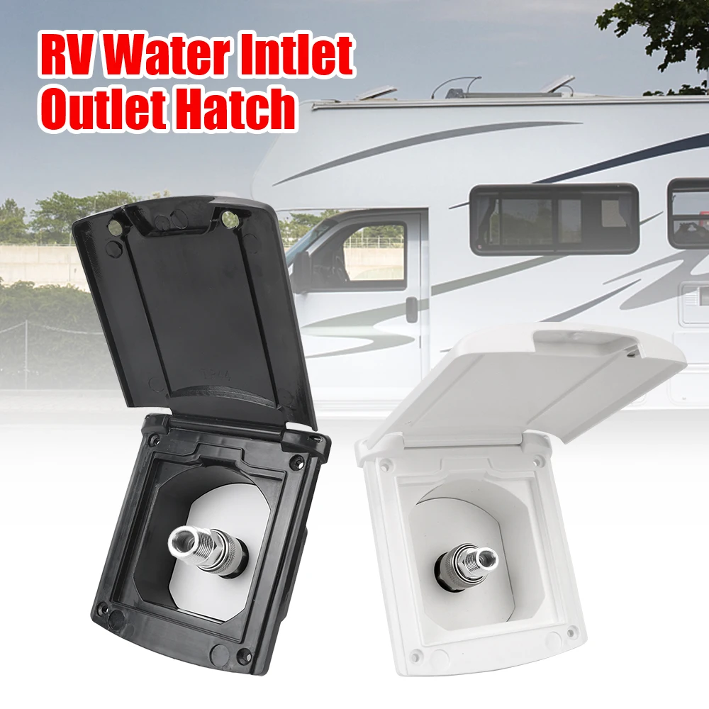 

For RV Boat Camper Trailer RV Accessories White Caravan Accessories Inlet Filter Lockable Gravity Fresh Water Fill Hatch