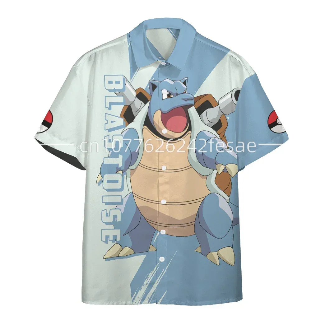 Новая гавайская рубашка Pokemon Blastoies с 3D принтом, Повседневная модная уличная рубашка с пуговицами Pokemon, мужская и женская футболка, детский топ
Новая гавайская рубашка Pokemon Blastoies с 3D принтом, Повседневная модная уличная рубашка с пуговицами Pokemon, мужская и женская футболка, детский топ
