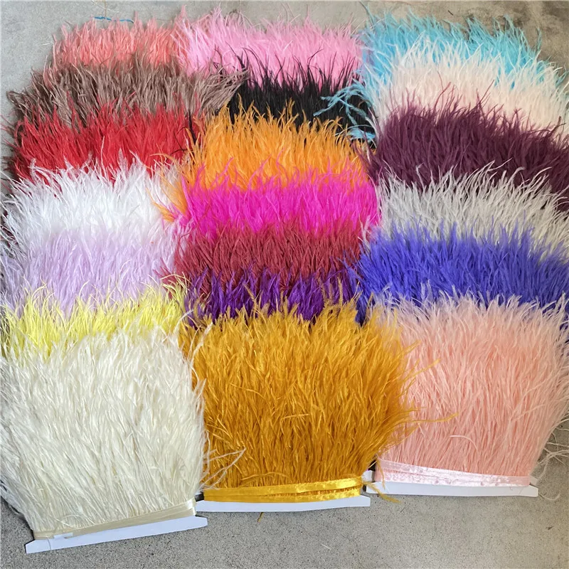 Wholesale 10Yard High Quality Ostrich Feather Trim Fringe Feather Ribbon 10-15CM/4-6Inch Width Sewing Crafts Costumes Decoration
Wholesale 10Yard High Quality Ostrich Feather Trim Fringe Feather Ribbon 10-15CM/4-6Inch Width Sewing Crafts Costumes Decoration