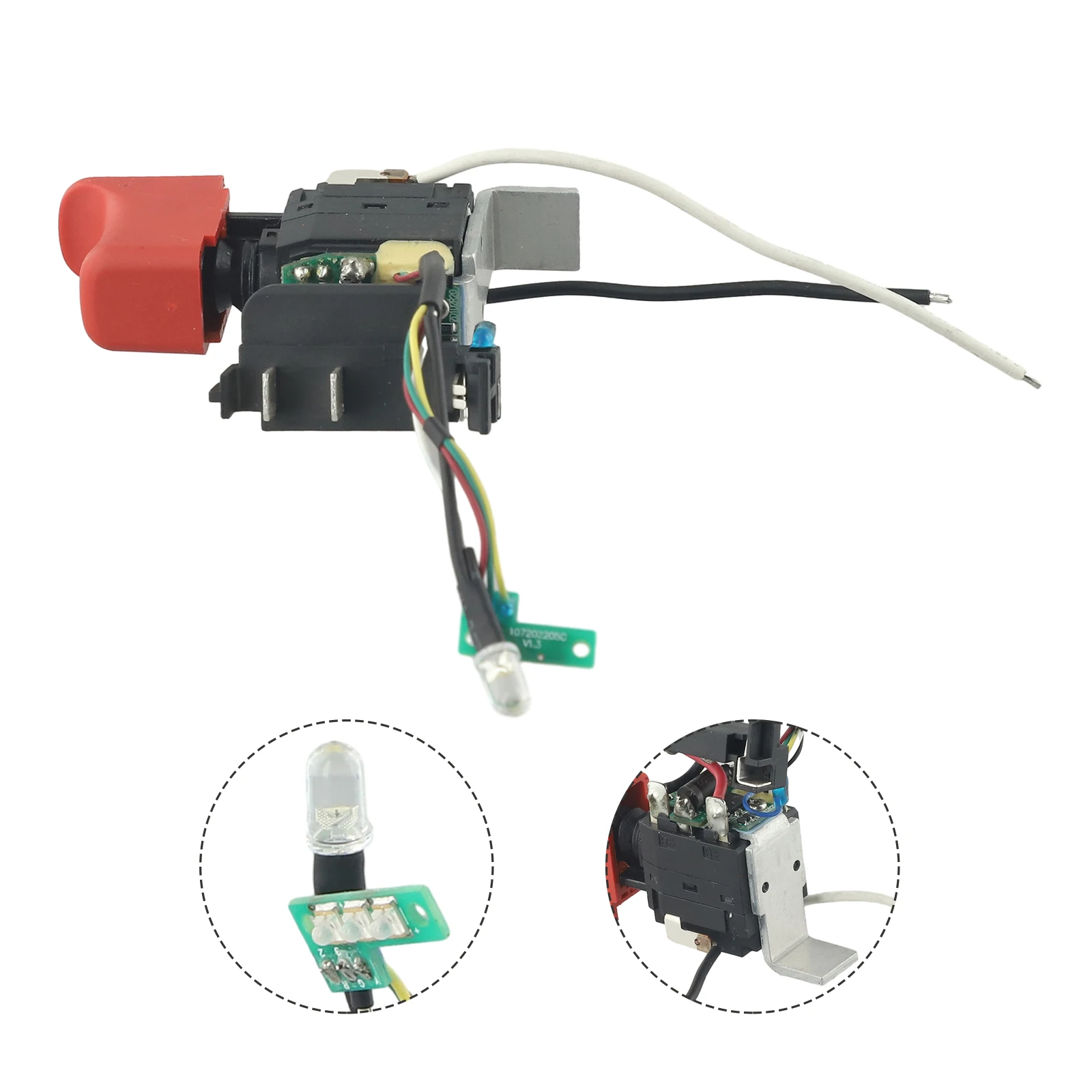 Переключатель триггера для аккумуляторной дрели BS10.8V, переключатель для электроинструментов BS 10,8 V 12V, детали и аксессуары, пластик и металл
Переключатель триггера для аккумуляторной дрели BS10.8V, переключатель для электроинструментов BS 10,8 V 12V, детали и аксессуары, пластик и металл