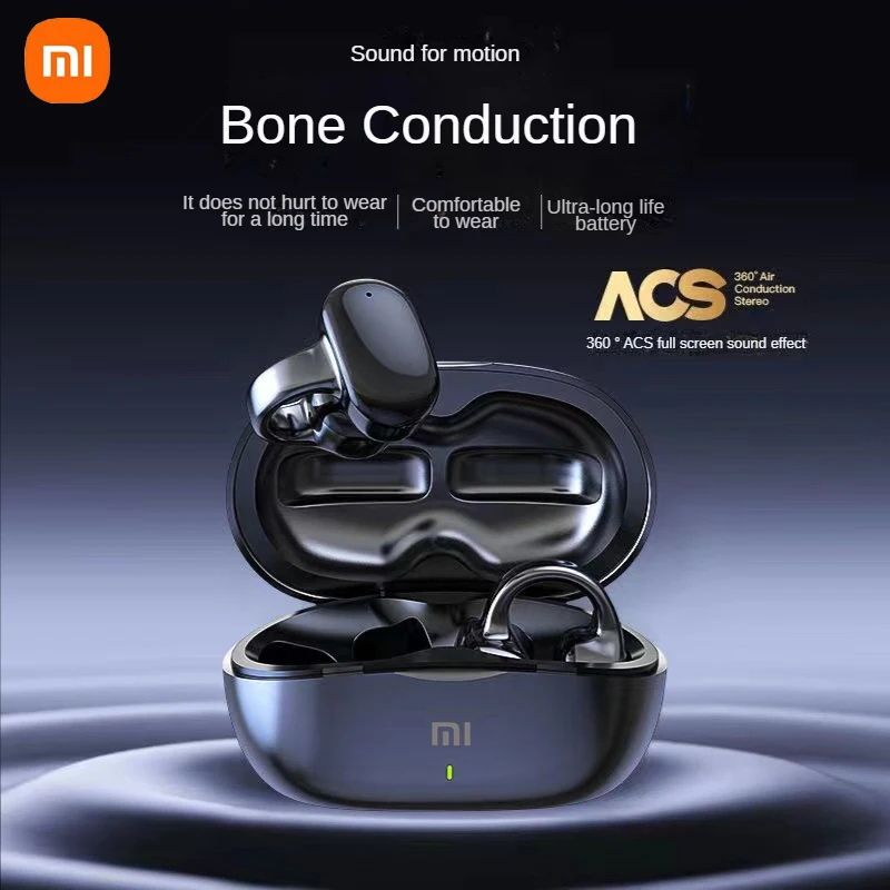 

Xiaomi i13 Wireless Bluetooth Earphones Earclip Bone Conduction TWS Headphones Built-in Microphone Earbuds Sports Stereo Headset