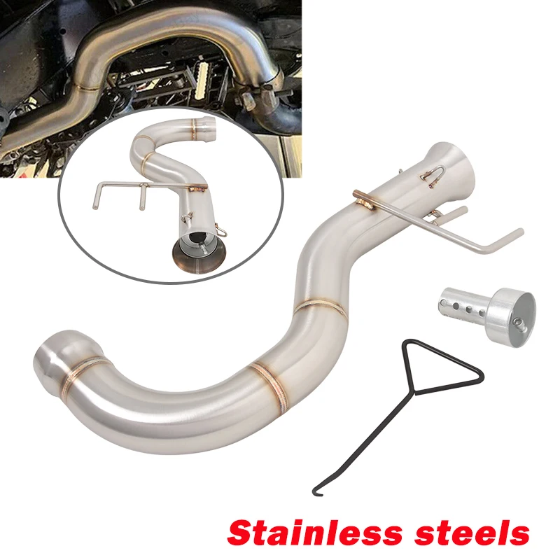 For Can-Am Spyder F3 2007-2023 Motorcycle Mid Exhaust Link Pipe Connect Stock Mufflers With DB Killer
For Can-Am Spyder F3 2007-2023 Motorcycle Mid Exhaust Link Pipe Connect Stock Mufflers With DB Killer