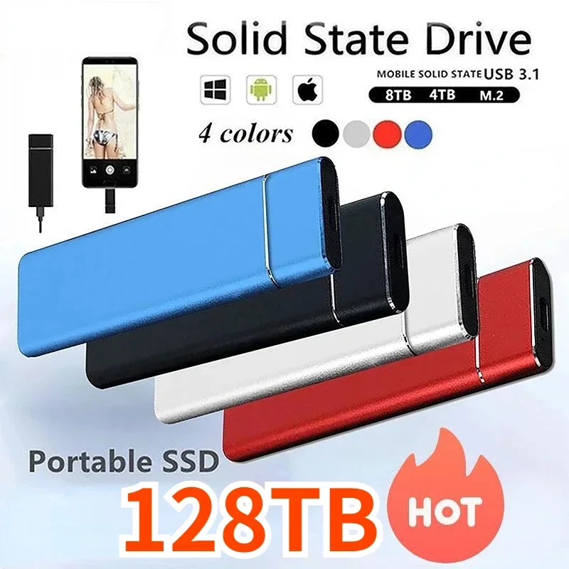 New High-Speed Hard Disk 2TB 4TB 8TB 16TB 32TB 64TB 128TB SD Mobile External Hard Disk USB 3.1/Type-C Interface Mass Storage
New High-Speed Hard Disk 2TB 4TB 8TB 16TB 32TB 64TB 128TB SD Mobile External Hard Disk USB 3.1/Type-C Interface Mass Storage