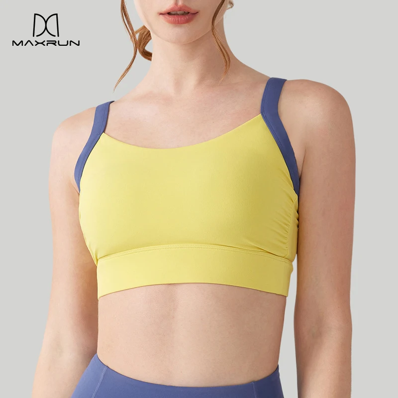 MaxRunPro Women's Yoga Bra Color Clash U Shape Fixed Chest Pad High Impact Elastic Shockproof Running Pilates Fitness Vest
MaxRunPro Women's Yoga Bra Color Clash U Shape Fixed Chest Pad High Impact Elastic Shockproof Running Pilates Fitness Vest