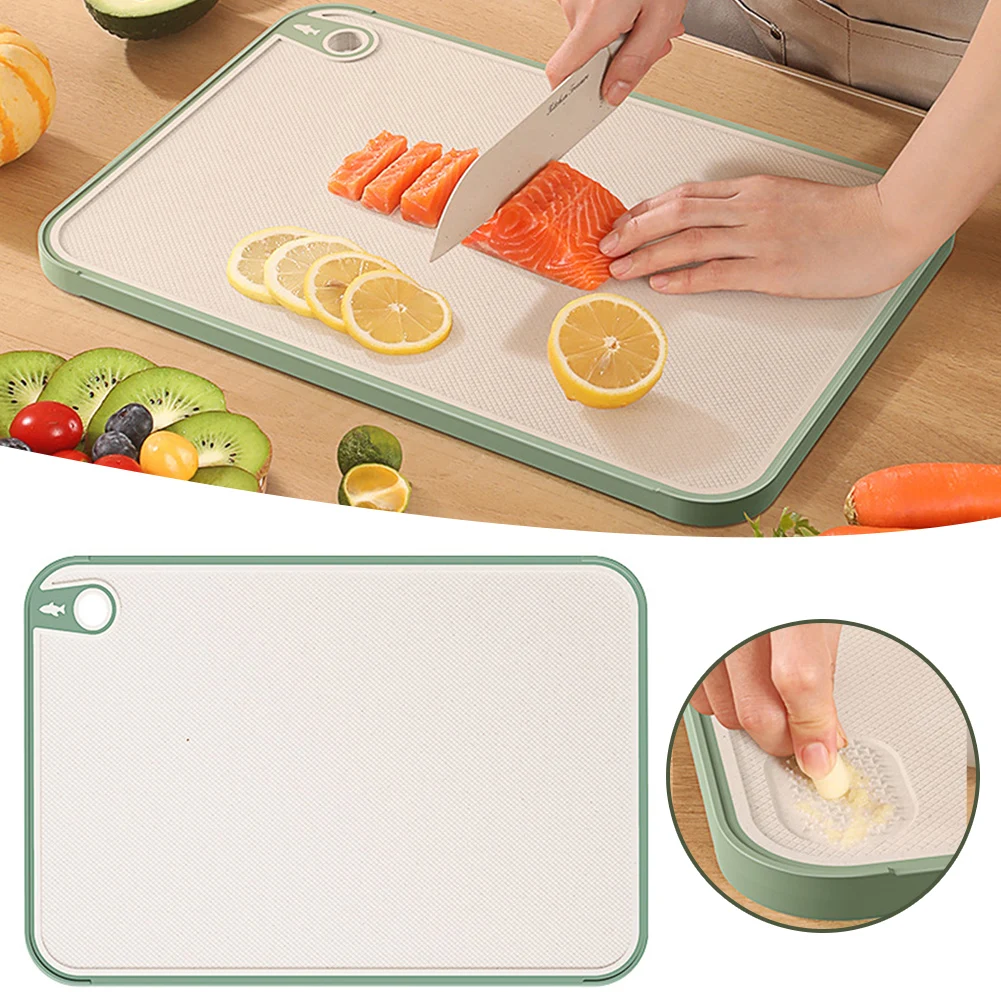 

2 Sides Chopping Board With Hanging Holes Durable Anti-mildews Cutting Pad For Home Kitchen