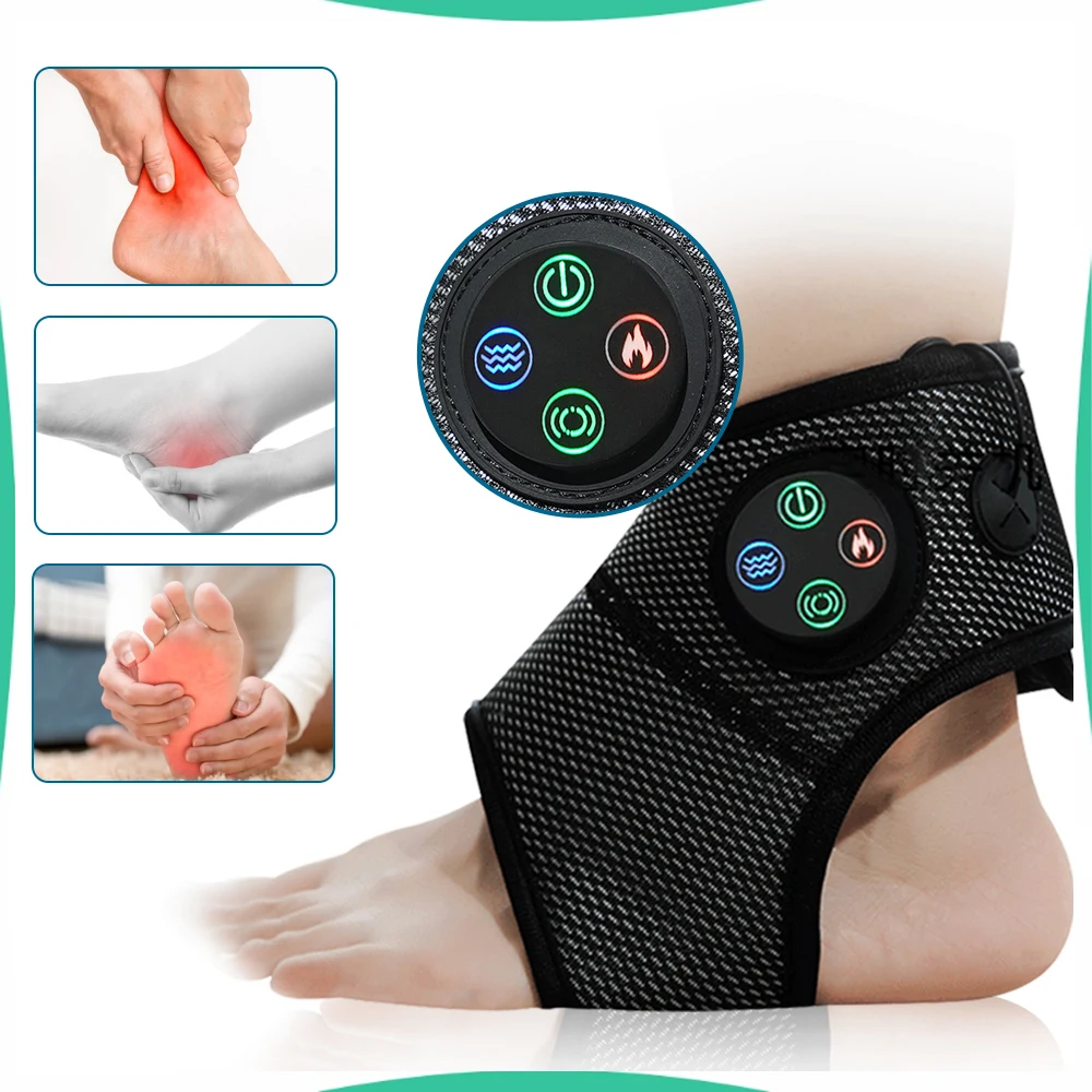 

Foot Ankle Compression Vibration Hot Compress Relieve Muscle Fatigue Brace Relaxation Treatments Massager Multifunctional Smart
