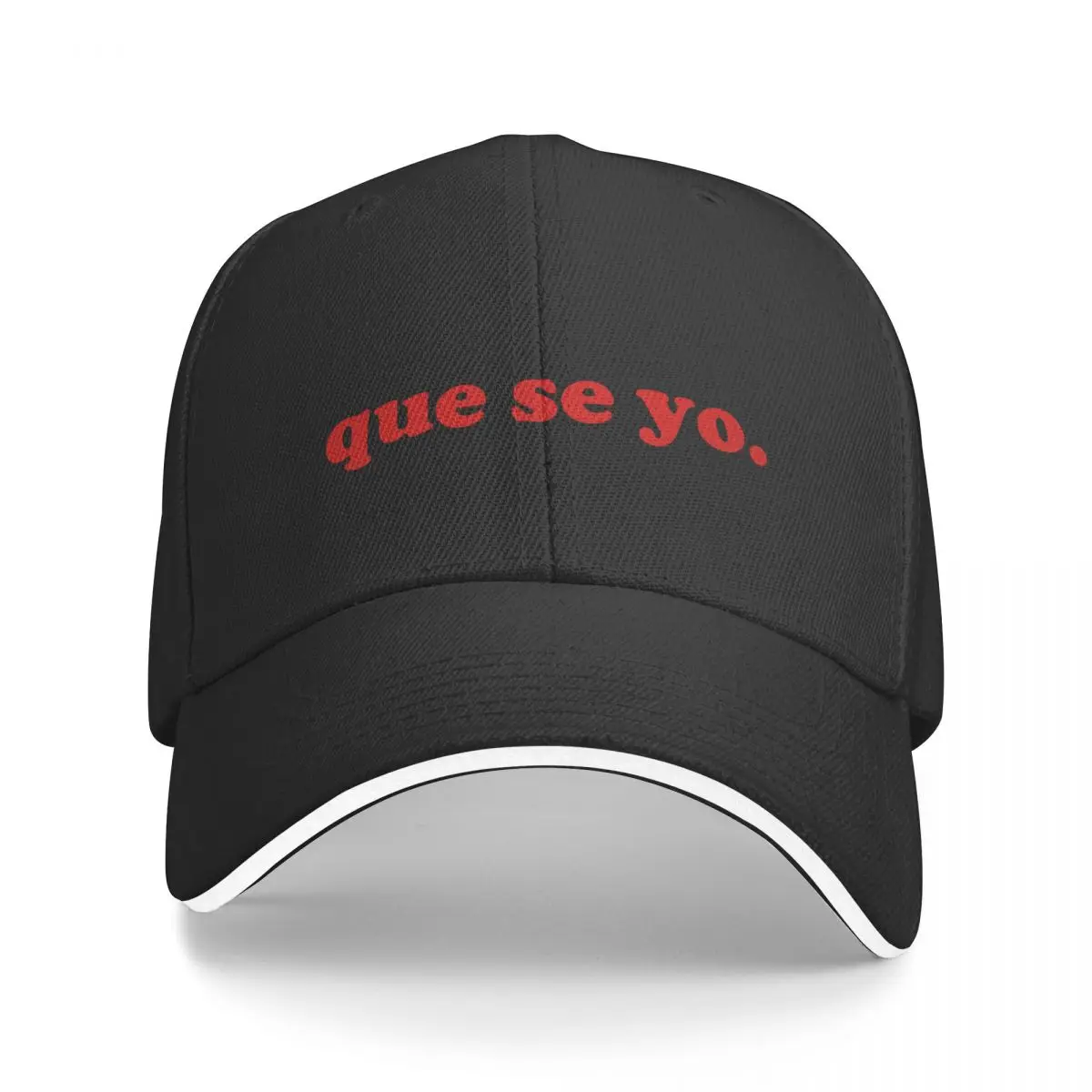 

Spanish Quote "que se yo" Baseball Cap Horse Hat Thermal Visor Women Men's