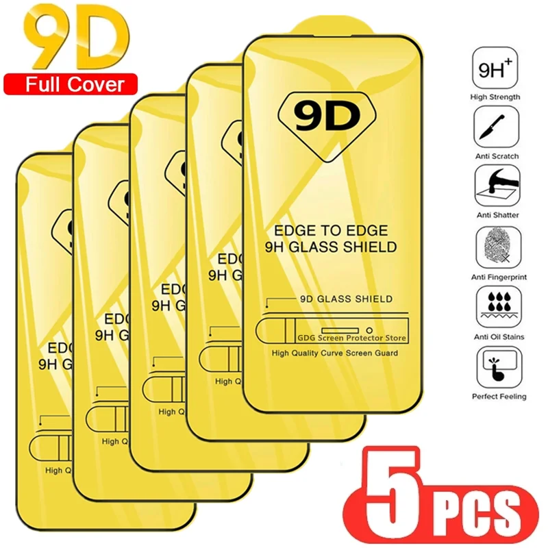 5Pcs 9D Screen Protector Tempered Glass for IPhone 14 13 12 11 15 Pro Max Protective Glass for IPhone 13 Mini X XR XS MAX 8 Plus
5Pcs 9D Screen Protector Tempered Glass for IPhone 14 13 12 11 15 Pro Max Protective Glass for IPhone 13 Mini X XR XS MAX 8 Plus