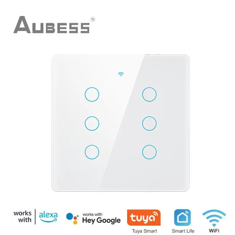 Умный выключатель Tuya с Wi-Fi, роскошный сенсорный выключатель стандарта Бразилия, 4 х4, 4 клавиши, работает с Alexa Google Home
Умный выключатель Tuya с Wi-Fi, роскошный сенсорный выключатель стандарта Бразилия, 4 х4, 4 клавиши, работает с Alexa Google Home